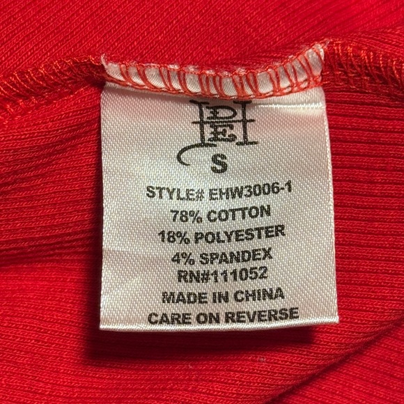 Ed Hardy Red Ribbed Bodycon Dress Size Small Americana Indie Sleaze - Picture 8 of 10